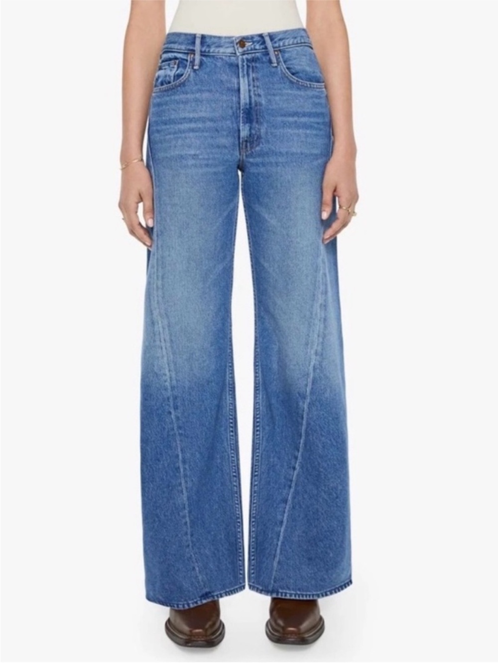 Mother Jeans SNACKS The Lemon Twist Wide Leg Jeans/ Rolling in The Dough/ 27 NWT - Picture 15 of 15